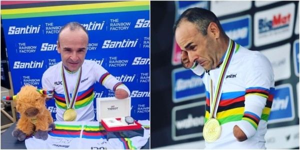 Велогонщику с ампутированными руками подарили наручные часы. Реакция мужчины покорила соцсети