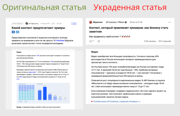 «Тебя посодют, а ты не воруй»! PR-агентство ведет на VC блог из украденных статей. О плагиате и как с ним бороться
«Тебя посодют, а ты не воруй»! PR-агентство ведет на VC блог из украденных статей. О плагиате и как с ним бороться