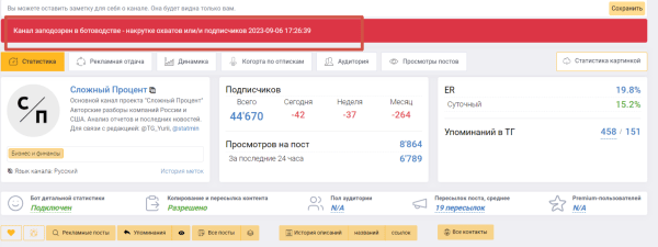 
                    Как провести анализ тг-канала перед покупкой рекламы, чтобы избежать привлечения ботов на свой канал?            