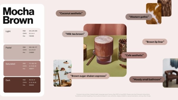 Pinterest назвал главные цвета 2024 года Pinterest назвал главные цвета 2024 года