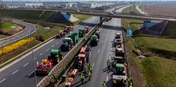 Белорус на скоростной трассе в Польше сбил мужчину, вышедшего на дорогу из-за протеста фермеров